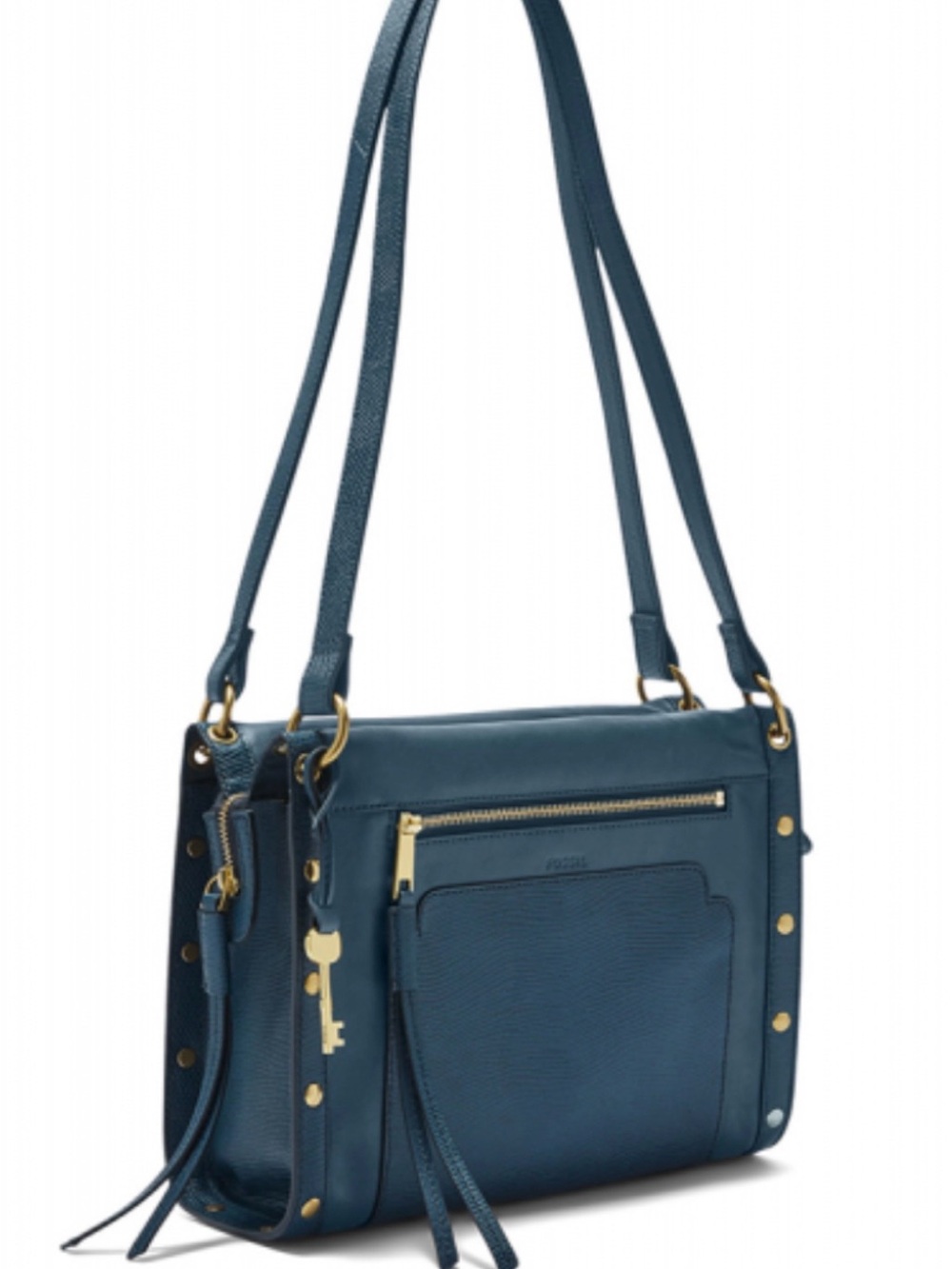 Fossil “Allie” Teal Leather Purse